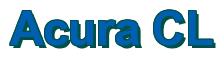 Rendering -Acura CL - using Arial Bold