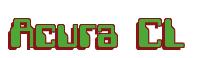 Rendering -Acura CL - using Computer Font