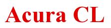 Rendering -Acura CL - using Times New Roman Bold
