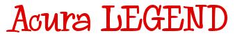 Rendering -Acura LEGEND - using Whoa Whoa