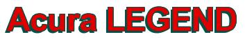 Rendering -Acura LEGEND - using Arial Bold
