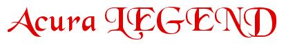 Rendering -Acura LEGEND - using Black Chancery