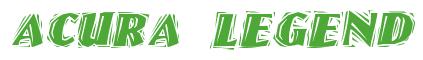 Rendering -Acura LEGEND - using Cut Ragged