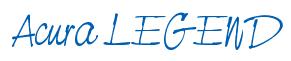 Rendering -Acura LEGEND - using Neville Script