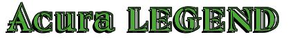 Rendering -Acura LEGEND - using Race Chisel