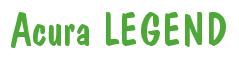 Rendering -Acura LEGEND - using Dom Casual