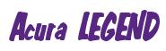 Rendering -Acura LEGEND - using Big Nib