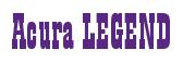 Rendering -Acura LEGEND - using Bill Board