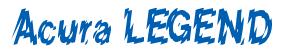 Rendering -Acura LEGEND - using Nervous