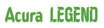 Rendering -Acura LEGEND - using Callimarker