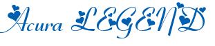 Rendering -Acura LEGEND - using Fiolex Girl