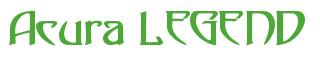 Rendering -Acura LEGEND - using Saga