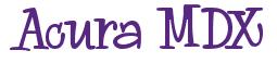 Rendering -Acura MDX - using Whoa Whoa
