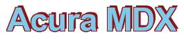 Rendering -Acura MDX - using Arial Bold