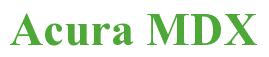 Rendering -Acura MDX - using Times New Roman Bold