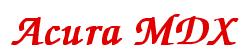 Rendering -Acura MDX - using Zapf Chancery