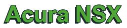Rendering -Acura NSX - using Arial Bold