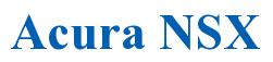 Rendering -Acura NSX - using Times New Roman Bold