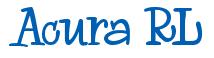 Rendering -Acura RL - using Whoa Whoa