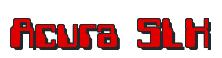 Rendering -Acura SLX - using Computer Font