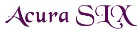 Rendering -Acura SLX - using Black Chancery