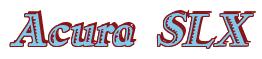 Rendering -Acura SLX - using Romana