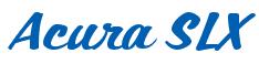 Rendering -Acura SLX - using Casual Script