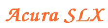 Rendering -Acura SLX - using Zapf Chancery