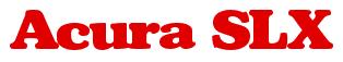 Rendering -Acura SLX - using Broadside