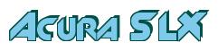 Rendering -Acura SLX - using Machine