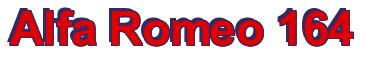 Rendering -Alfa Romeo 164 - using Arial Bold