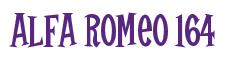 Rendering -Alfa Romeo 164 - using Cooper Latin