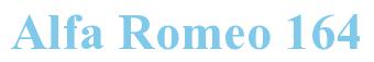 Rendering -Alfa Romeo 164 - using Times New Roman Bold