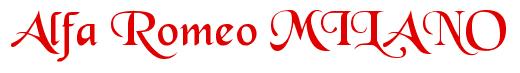 Rendering -Alfa Romeo MILANO - using Black Chancery
