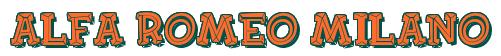 Rendering -Alfa Romeo MILANO - using FinkBold