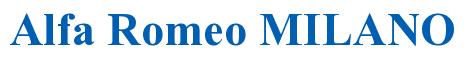 Rendering -Alfa Romeo MILANO - using Times New Roman Bold
