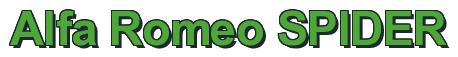 Rendering -Alfa Romeo SPIDER - using Arial Bold