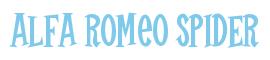 Rendering -Alfa Romeo SPIDER - using Cooper Latin