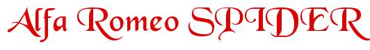 Rendering -Alfa Romeo SPIDER - using Black Chancery