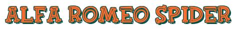 Rendering -Alfa Romeo SPIDER - using FinkBold