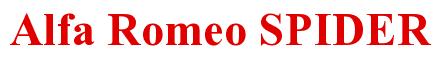 Rendering -Alfa Romeo SPIDER - using Times New Roman Bold