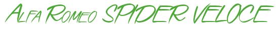 Rendering -Alfa Romeo SPIDER VELOCE - using Speed Stroke