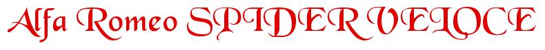 Rendering -Alfa Romeo SPIDER VELOCE - using Black Chancery