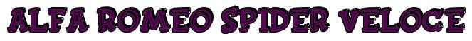 Rendering -Alfa Romeo SPIDER VELOCE - using FinkBold