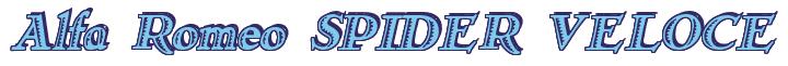 Rendering -Alfa Romeo SPIDER VELOCE - using Romana