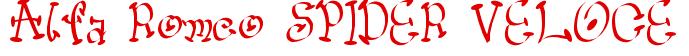 Rendering -Alfa Romeo SPIDER VELOCE - using Wacko