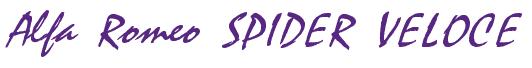 Rendering -Alfa Romeo SPIDER VELOCE - using Staccato