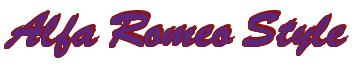 Rendering -Alfa Romeo Style - using Brush Script