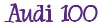 Rendering -Audi 100 - using Whoa Whoa