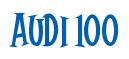 Rendering -Audi 100 - using Cooper Latin